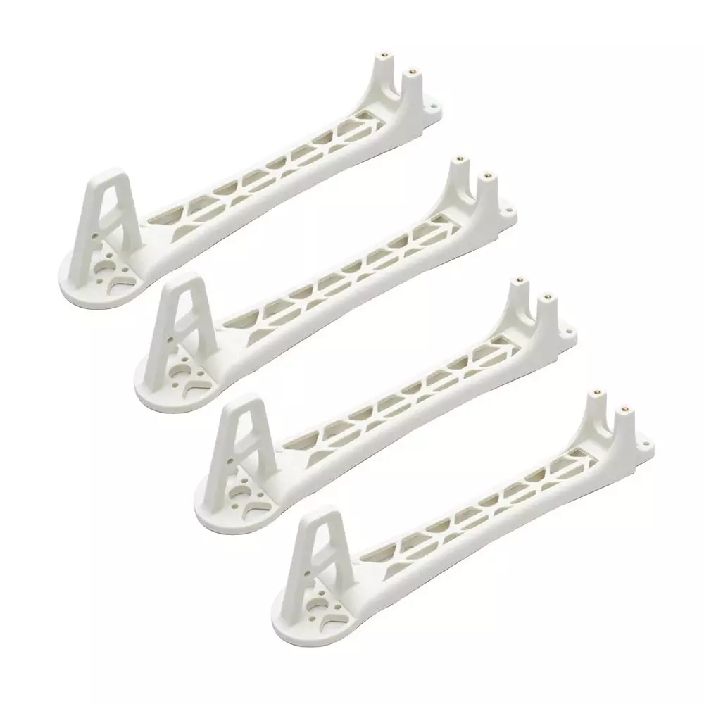 Invento Replacement Leg Arm Nylon Plastic White 220 mm Length 3 mm Motor Mounting Hole Daimeter, ISC 080-WA2 (Pack of 4 Pcs)