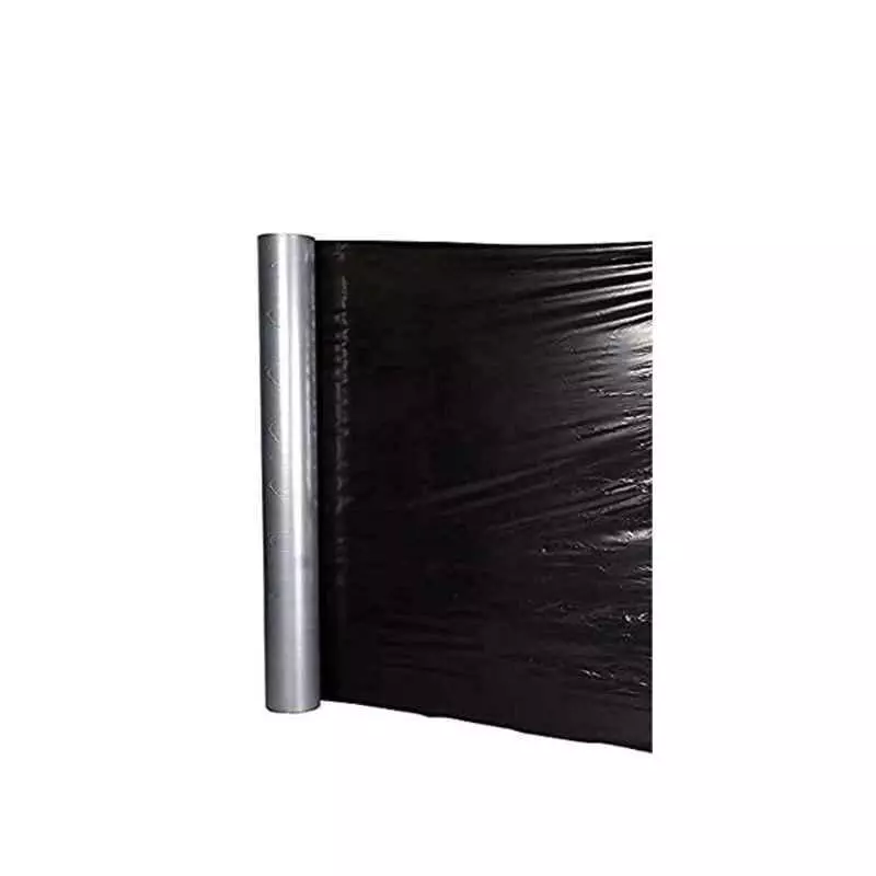 Kamal Agrotech 20 micron Plastic Black Mulching Sheet 1x400 m for Agriculture for All Crops