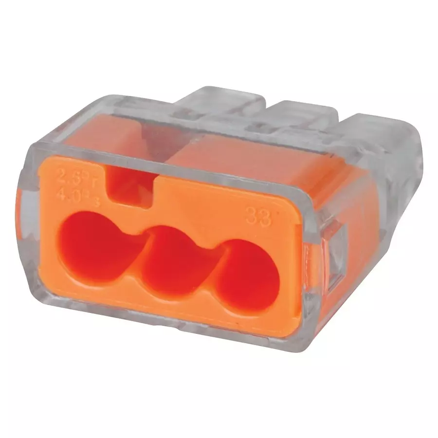 IDEAL TERMINAL, WIRE SPLICE, ORG, PUSH IN, 30-1033J (Pack of 250)