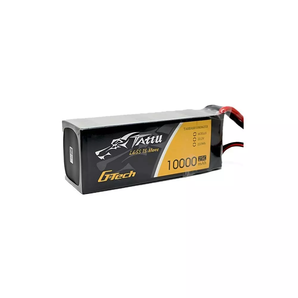 Flycast Tattu 10000 mAh LiPo Battery 22.2V, 25 C Discharge Rate and 6S1P Configuration