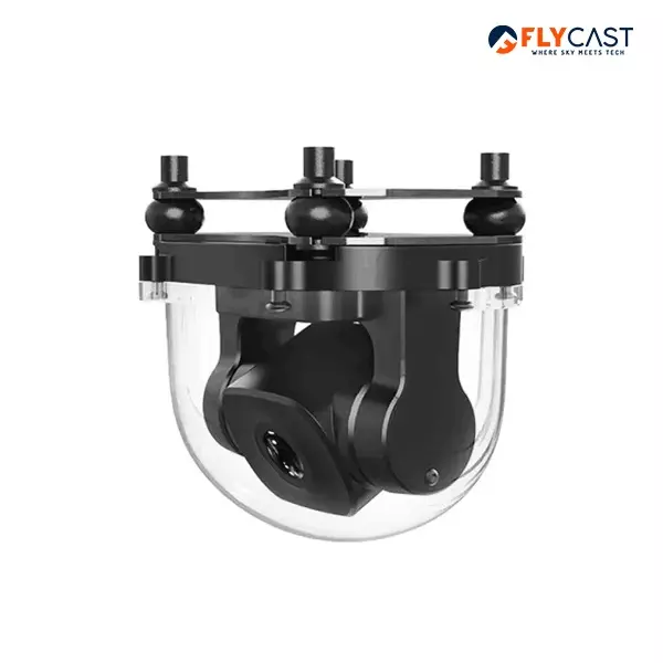 Flycast A2 Mini Ultra Wide Angle FPV Gimbal Camera With Compact Design and High Stability for Aerial Photography