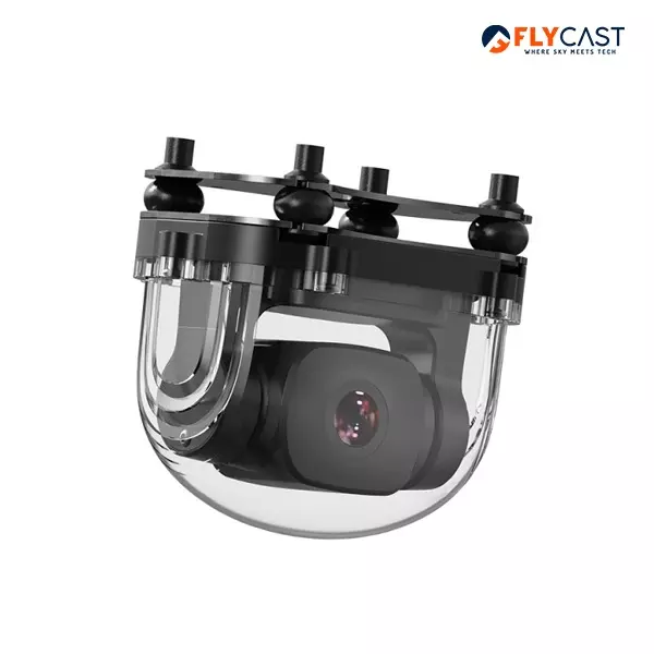 Flycast A2 Mini Ultra Wide Angle FPV Gimbal Camera With Compact Design and High Stability for Aerial Photography