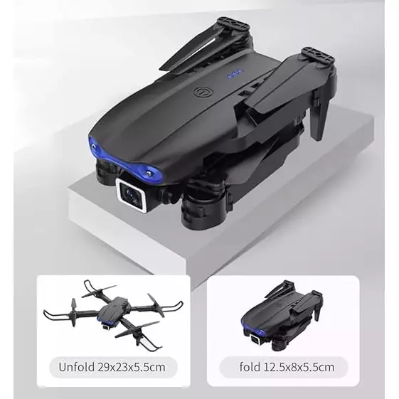Flycast K3 Pro Drone With 4K HD Dual Camera, Remote Control and Lithium Cell Battery