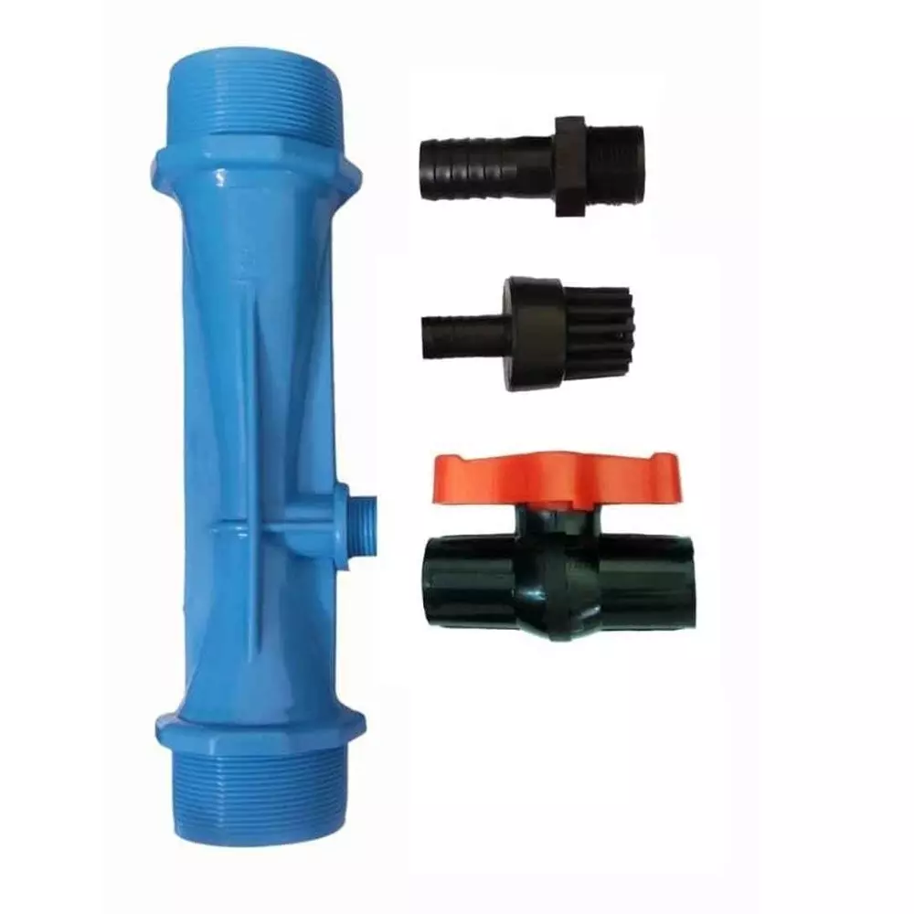 Kamal Agrotech (12 inch) PVC Semi Virgin Farming Water Tube Fertilizer Venturi Set 63 mm
