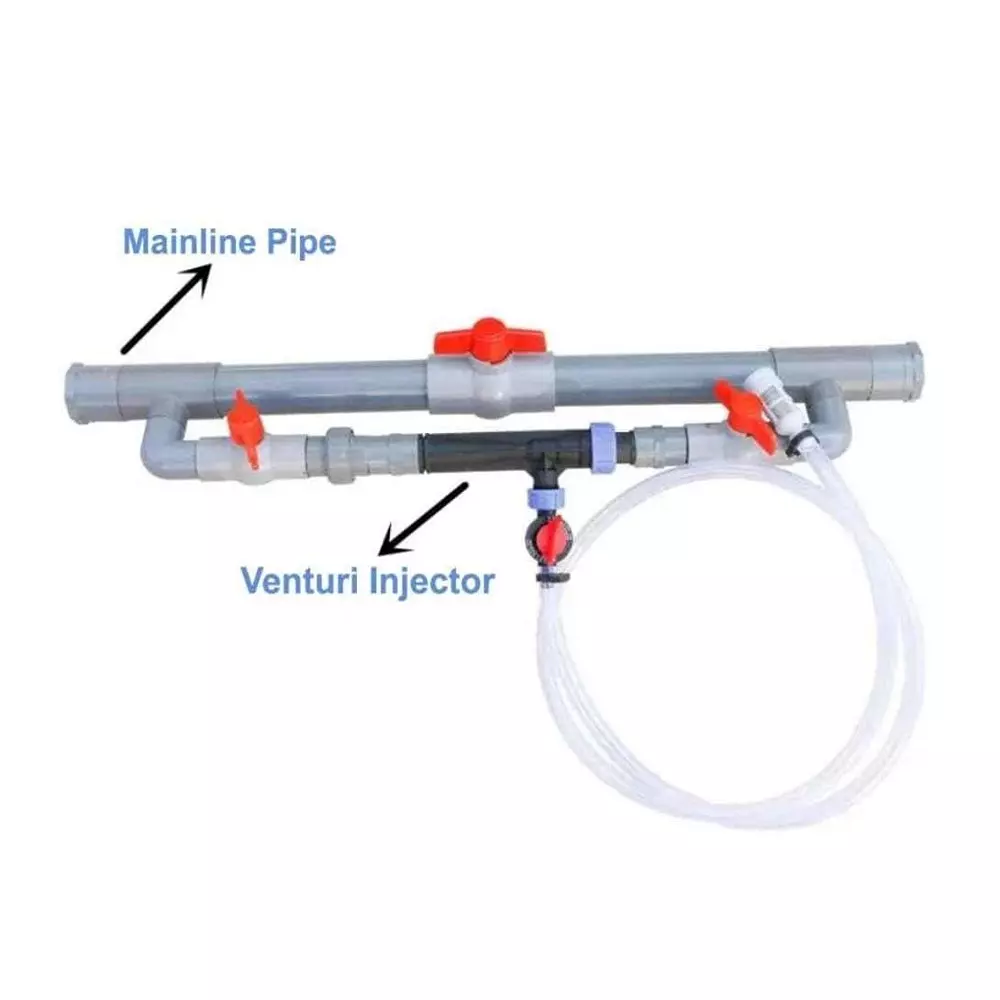 kamal-agrotech-63-mm-12-inch-pvc-semi-virgin-farming-water-tube-fertilizer-venturi-set