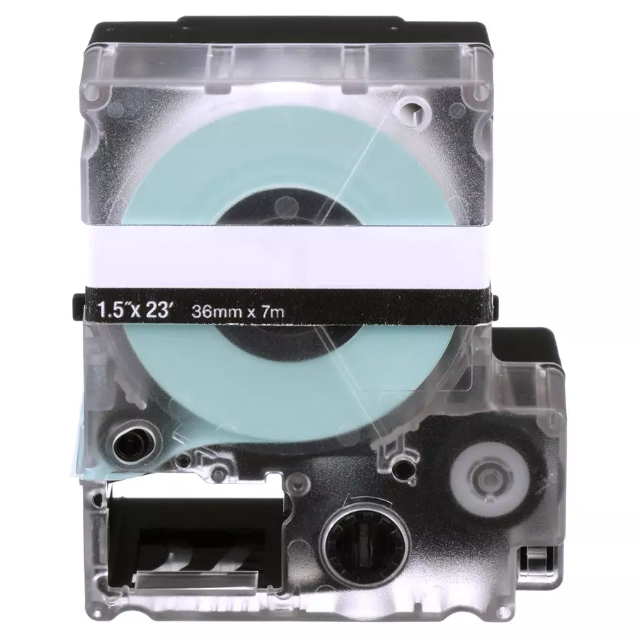 PANDUIT Label Printers Tape LABEL TAPE, VINYL, 0.38" X 23FT, BLK/WHT, T038X000VPM-BK