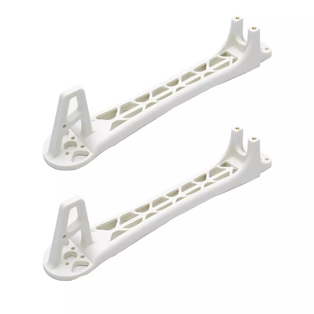 Invento Replacement Leg Arm Nylon Plastic White 220 mm Length 3 mm Motor Mounting Hole Daimeter, ISC 080-WA1 (Pack of 2 Pcs)
