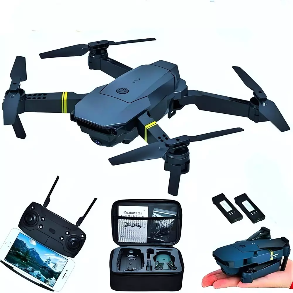 Flycast 998 Pro Max Drone With 4K Dual HD Camera and 3.7 V 1800 mAh Li-ion Battery