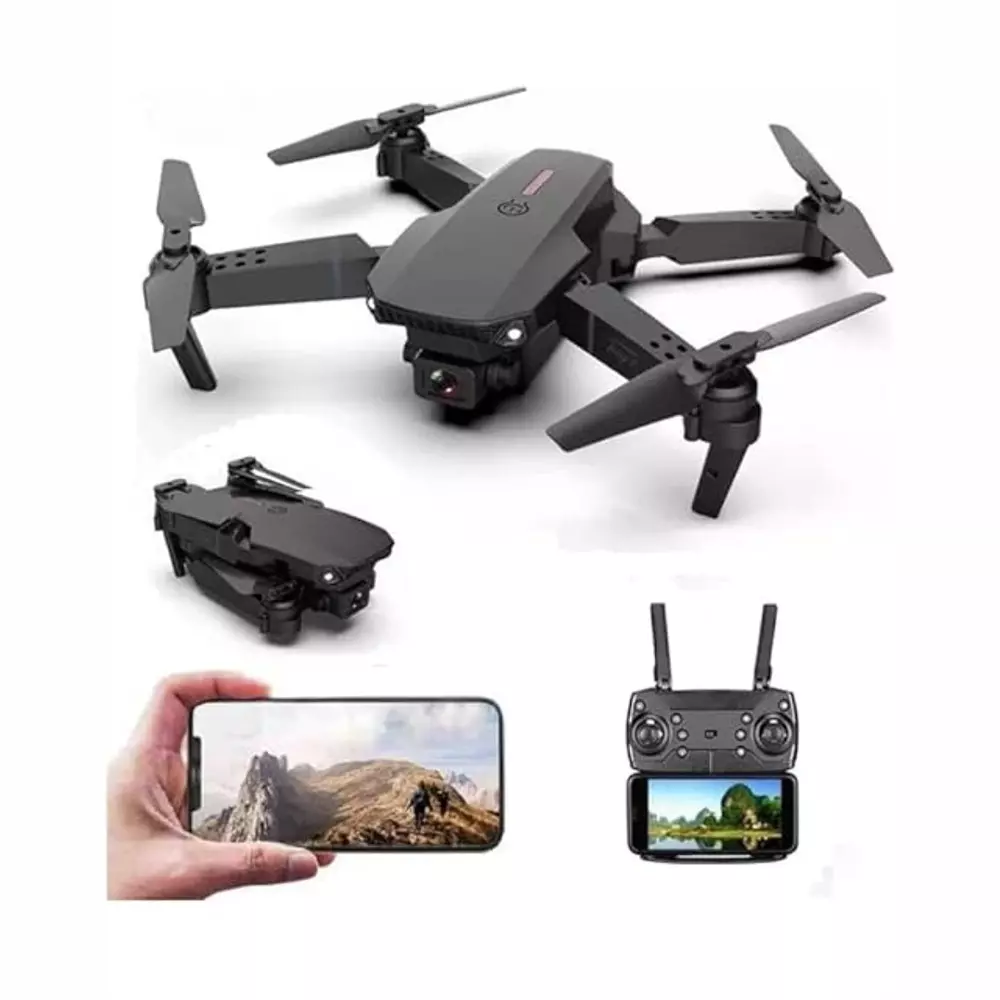 Flycast 998 Pro Max Drone With 4K Dual HD Camera and 3.7 V 1800 mAh Li-ion Battery