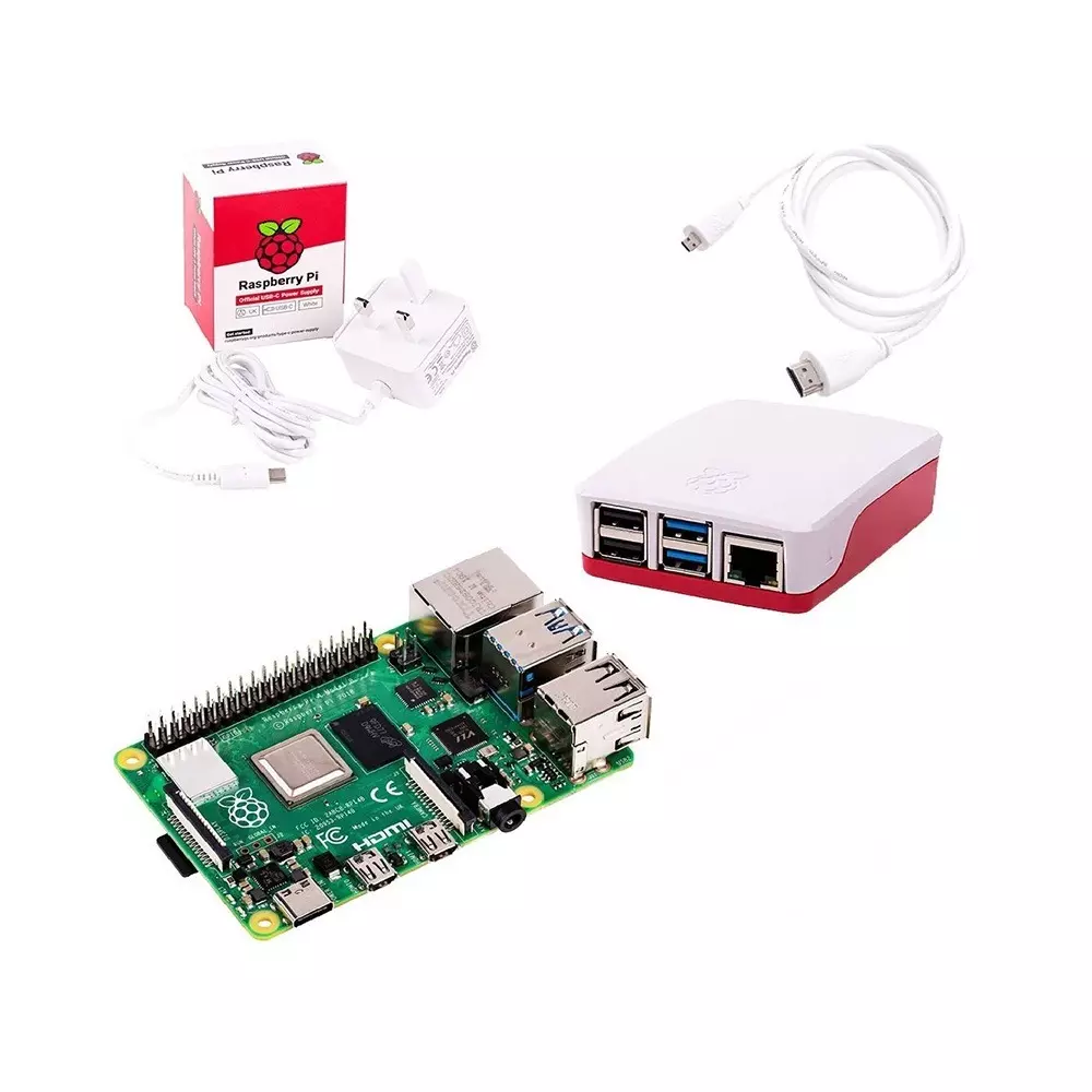 Orange Raspberry Pi 4 Model B 8GB Starter Kit