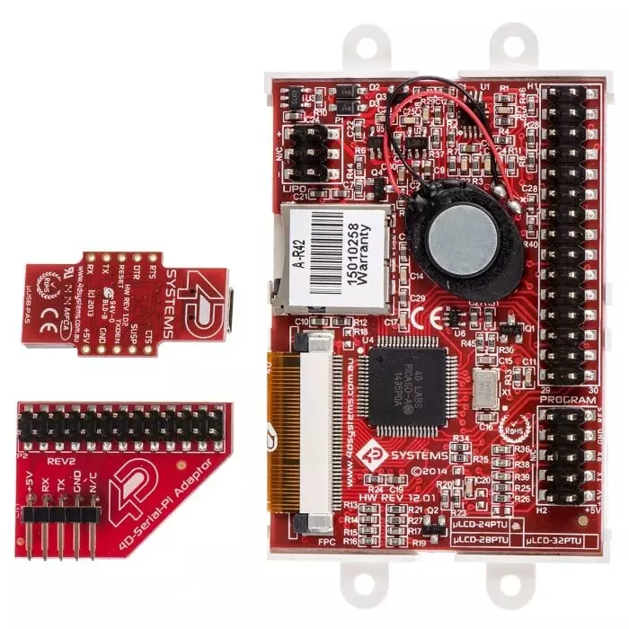 4D Systems PICASO 4DGL Starter Kit with 61.0 mm (2.4 inch) Resistive Touch Screen, SK-24PTU-PI