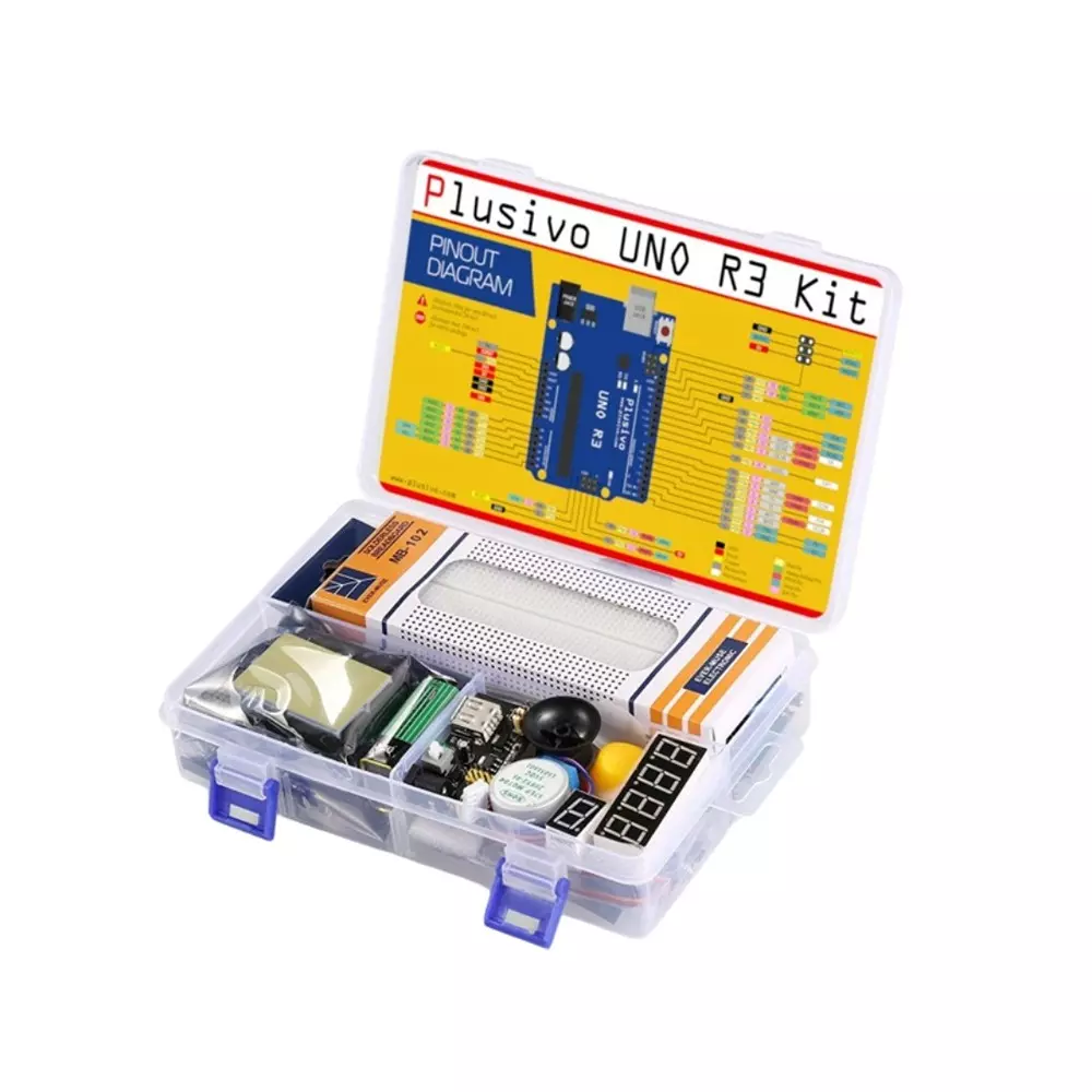 PLUSIVO UNO R3 Super Starter Kit for Arduino, Uno