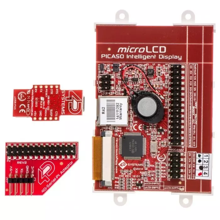 4D Systems PICASO 4DGL Starter Kit with 81.3 mm (3.2 inch) Resistive Touch Screen, SK-32PTU-PI