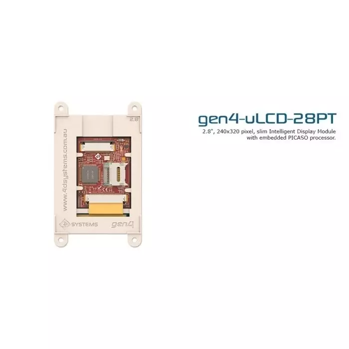 4D Systems gen4 Diablo 16 with 71.1 mm (2.8 inch) Resistive Touch Screen, gen4-uLCD-28PT-PI