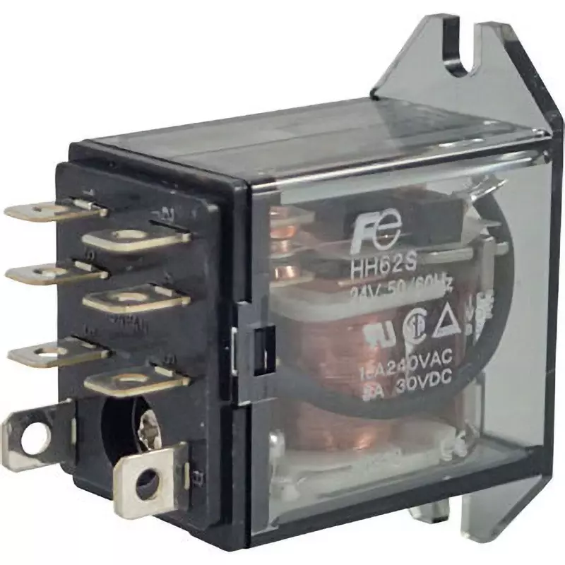 Fuji Electric Standard Type Power Relay 2C Contact, HH62S AC24V