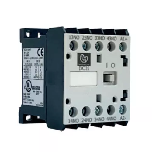 BCH Control Relay DC Coil 24 V 4NC Auxiliary Contacts and 16 Amp AC1 Rating, CR1516P0004D24