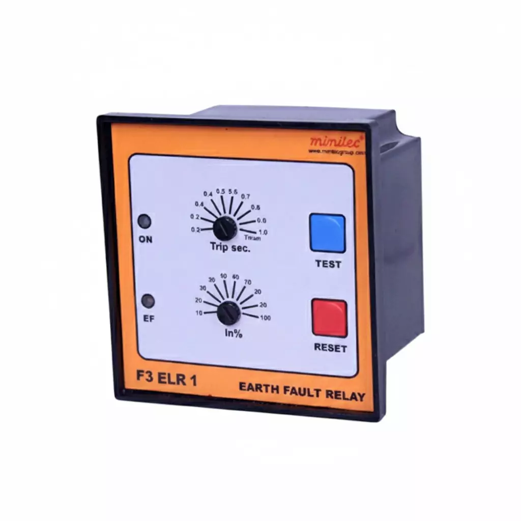 Minilec Flush Mounting Earth Leakage Relay 1 CO (2 CO) Manual / Remote 550&nbsp;g, F3 ELR 1