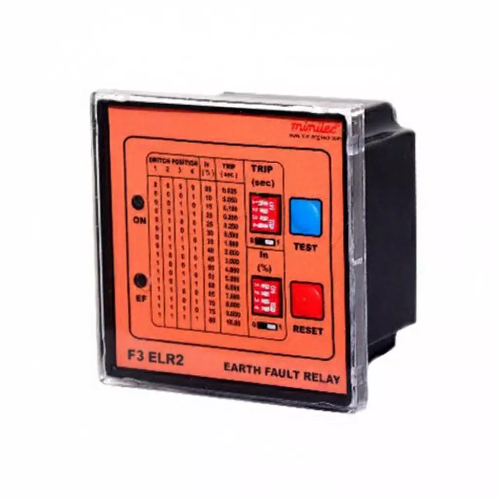 Minilec Flush Mounting Earth Leakage Relay 2 CO Manual / Remote 300&nbsp;g, F3 ELR 2