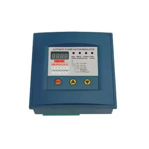 KUSAM-MECO Automatic Power Factor Regulator (4 step) KVAR Based, KM-PFR-S-9-04