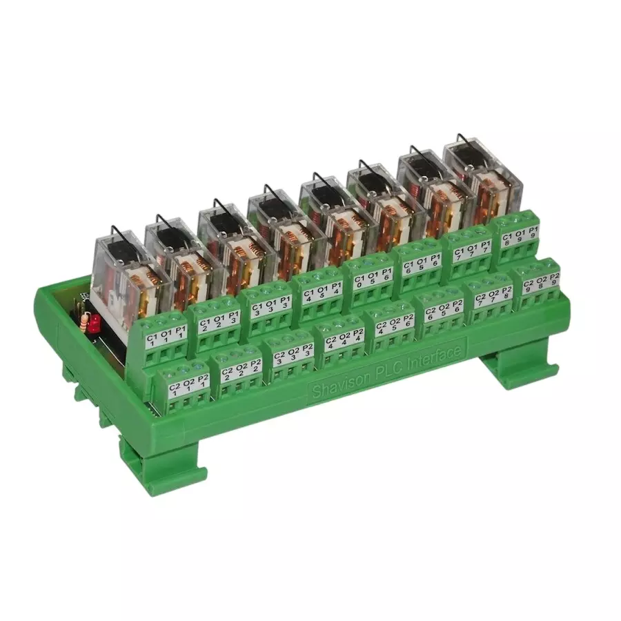 Shavison Relay Module 4 Channel Socket Mounted 2 C/O Contacts General Purpose for Industrial Use, GP04-2C-24V-S-OE