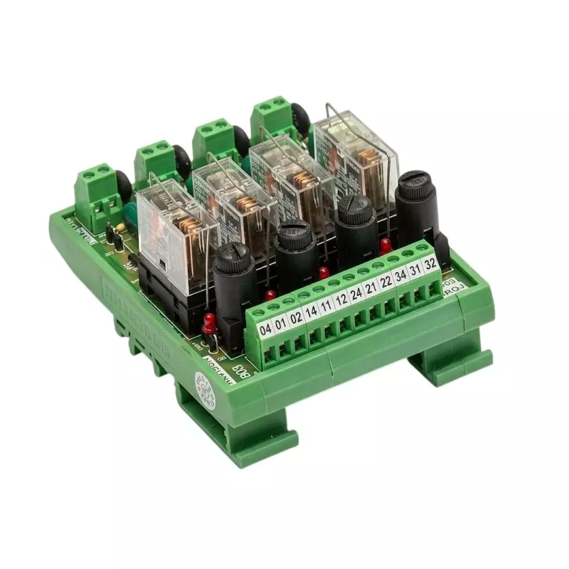 Shavison Relay Module 2 Channel Socket Mounted 1 C/O Contacts Fuse at Pole General Purpose for Industrial Use, AS502-24V-N-S-OE-24VDC-2A