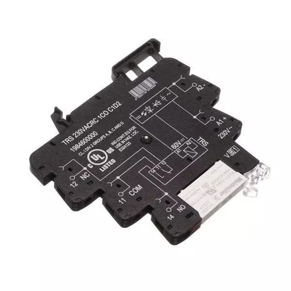 Weidmuller Electromechanical Relay DIN Rail Mount 1 Form C (SPDT-NO, NC) 6 Amp 250 V AC, 250 V DC, 1984600000
