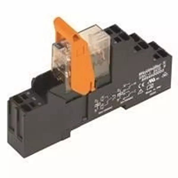 Weidmuller Pluggable Relay DIN Rail Mount 2 Form C (DPDT-NO, NC) 8 Amp 250 V AC, 8897150000