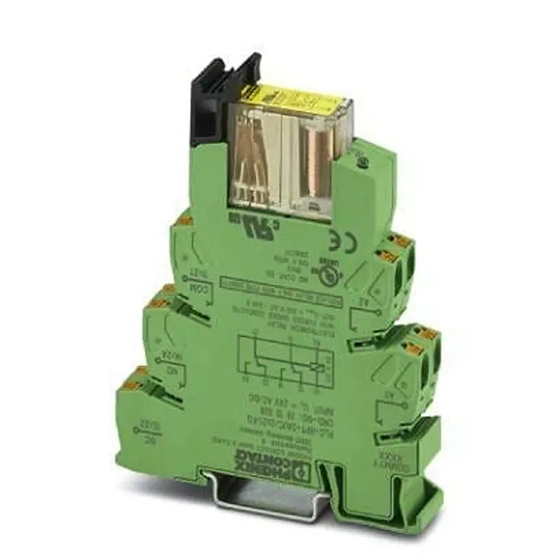 Phoenix Contact Relay Module DIN Rail Mount 2 Form C (DPDT-NO, NC) 6 Amp 250 V AC, 250 V DC, 2910539