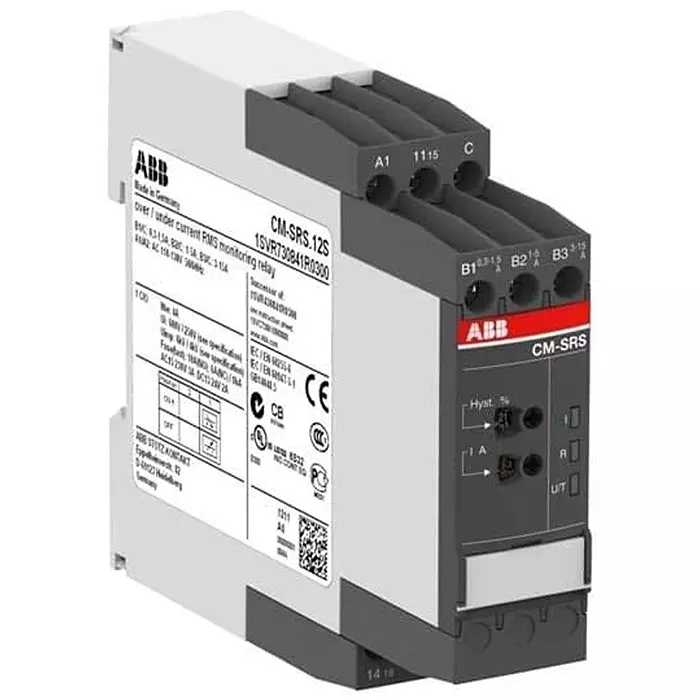 ABB Control Relay DIN Rail Mount SPDT 4 Amp, 1SVR730840R0300