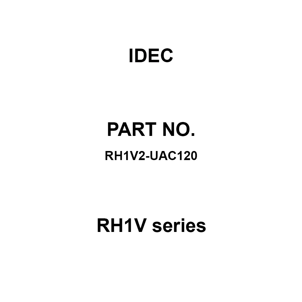 IDEC RH1V Series 1C Printed Circuit Board Terminal, RH1V2-UAC120