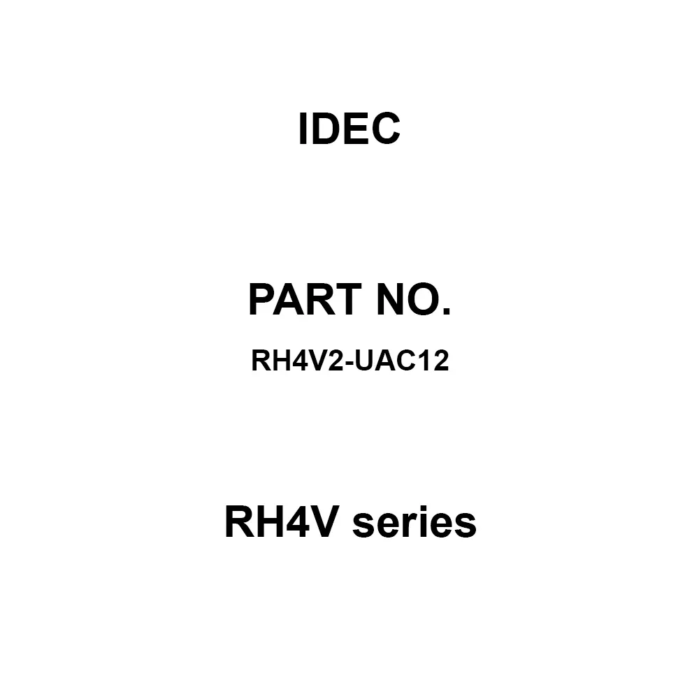 IDEC RH4V Series 4C Printed Circuit Board Terminal, RH4V2-UAC12