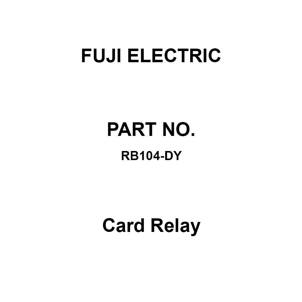 Fuji Electric Card Relay 1A Contact Configuration, RB104-DY