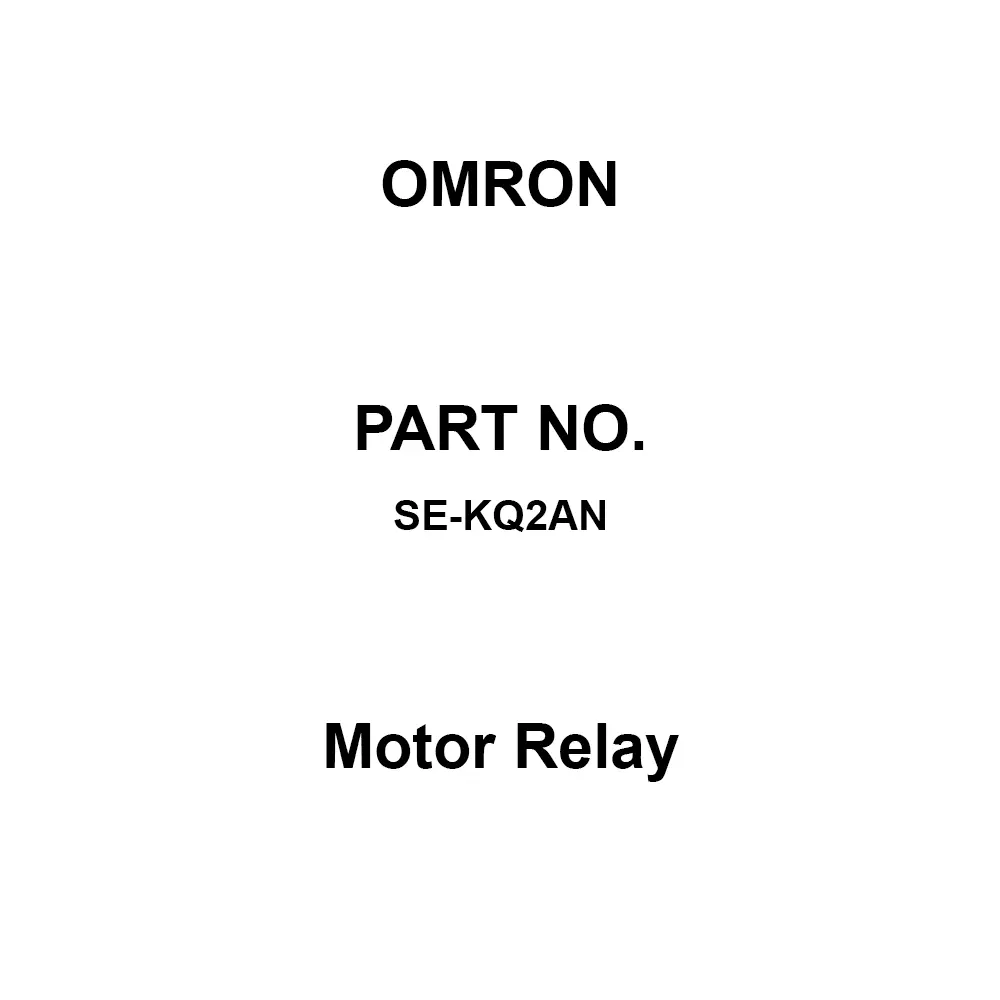 Omron Motor Relay 1C(Output) Contact Configuration, SE-KQ2AN