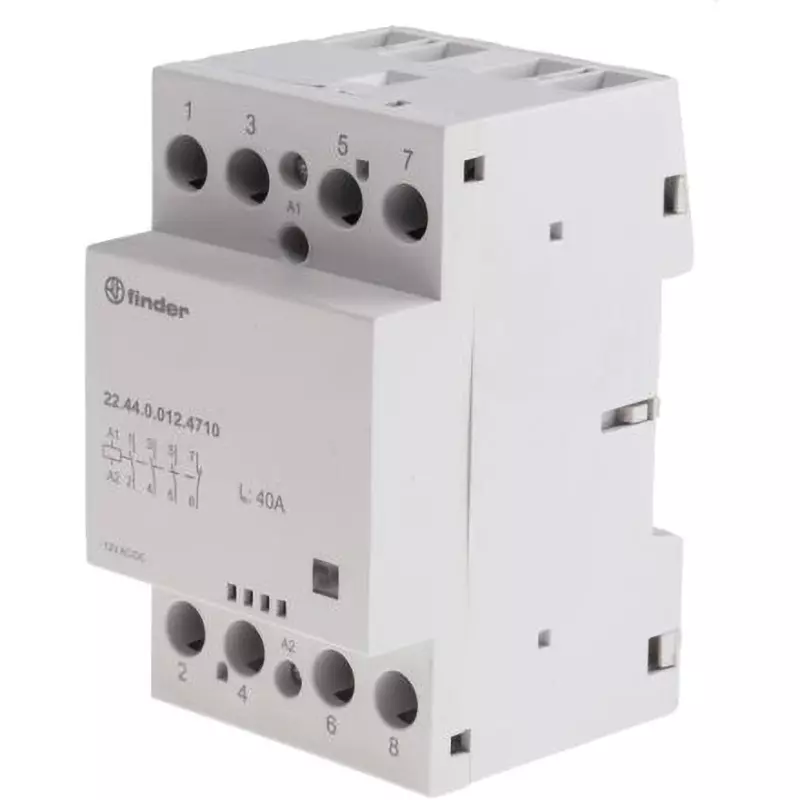 Finder Finder Relay AC/DC12 V Coil Voltage AC/DC12 V Rated Coil Voltage 176 A A Maximum Contact Current, 22.44.0.012.4710