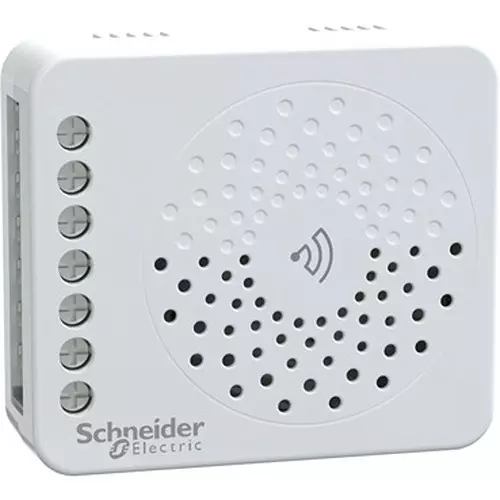 Schneider Electric Wiser Range Relay Puck White Color 2 Channel and 5 A Per Channel Resistive Load, CR2CHRLYPG