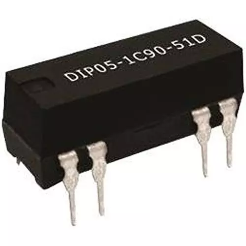 MEDER electronic Reed Relay 1 Form A (SPST-NO) 12 V DC, DIP12-1A75-13L