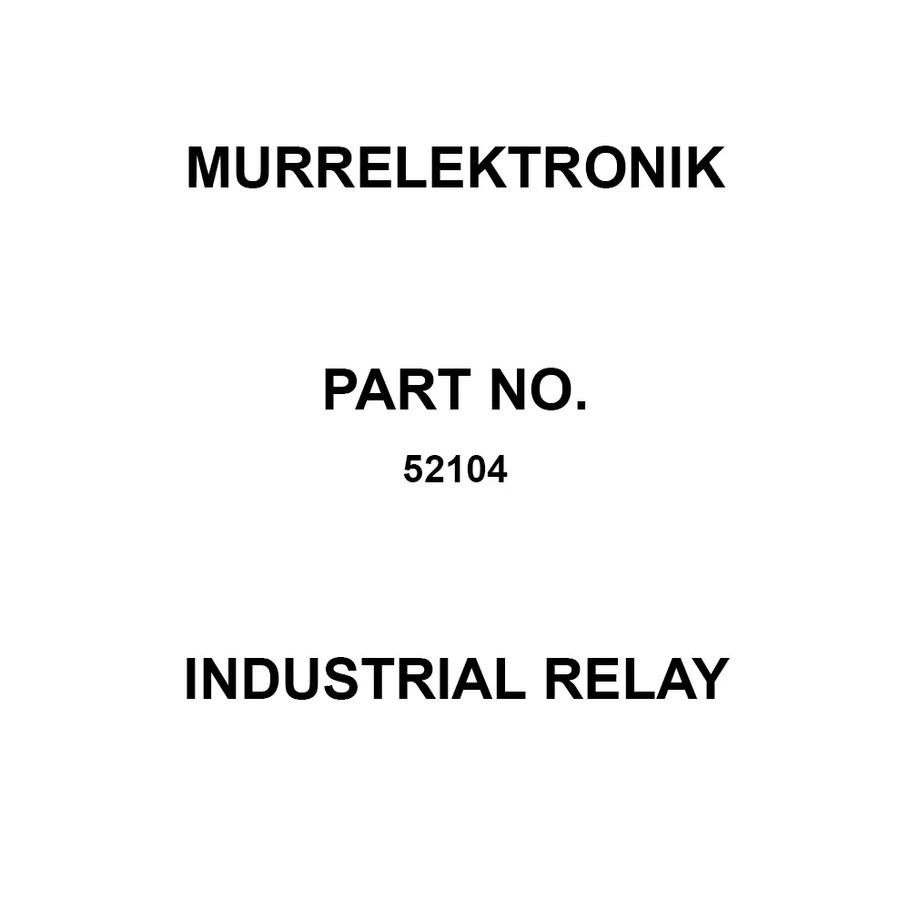 Murrelektronik Output Relay Industrial Relay DIN Rail Mount, 52104