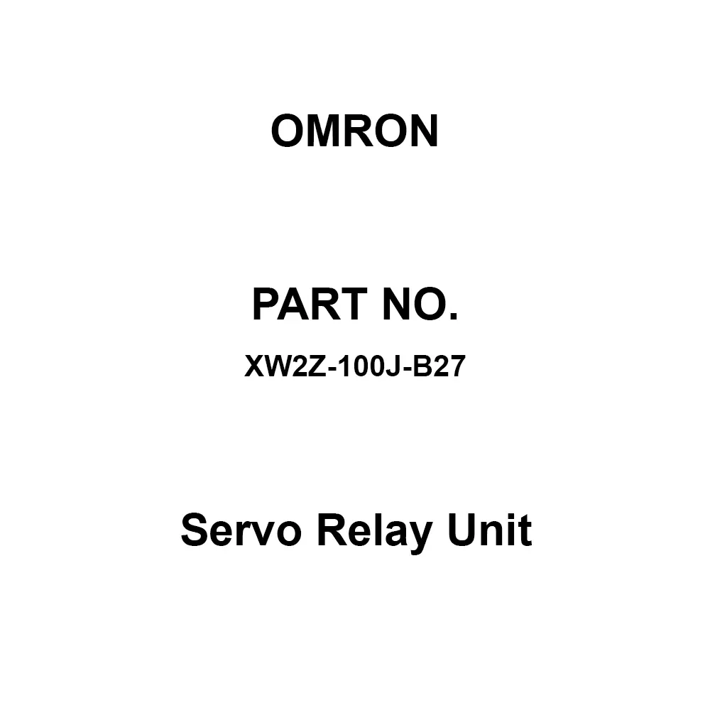 Omron Servo Relay Unit DC 24 V Rated Voltage, XW2Z-100J-B27