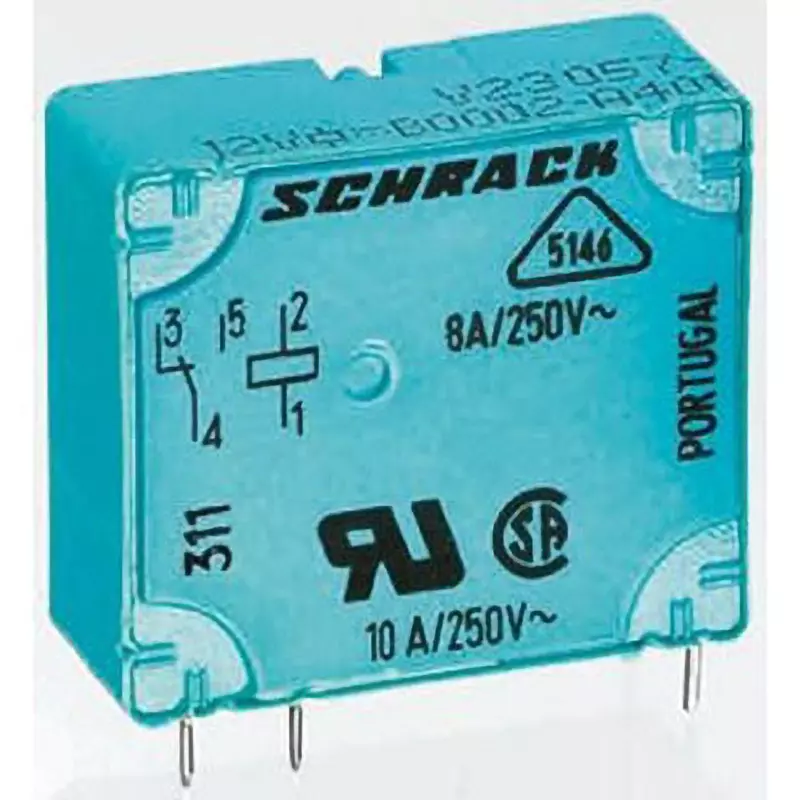 TE CONNECTIVITY Relay 1 Pole 28 mm Length, V23057B2A101