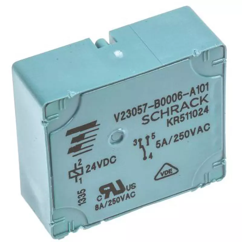 TE CONNECTIVITY Relay 1 Pole 28 mm Length, V23057B6A101 (Pack of 20)