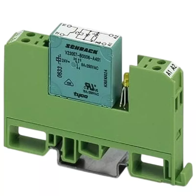 Phoenix Contact Relay Module DIN Rail Mount 1 Form B (SPST-NC) 6 Amp 250 V AC, 250 V DC, 2942111