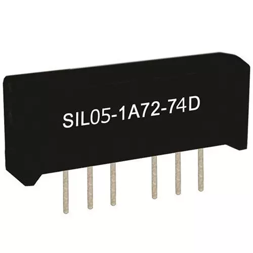 MEDER electronic Reed Relay 1 Form A (SPST-NO) 5 V DC, SIL05-1A75-71D