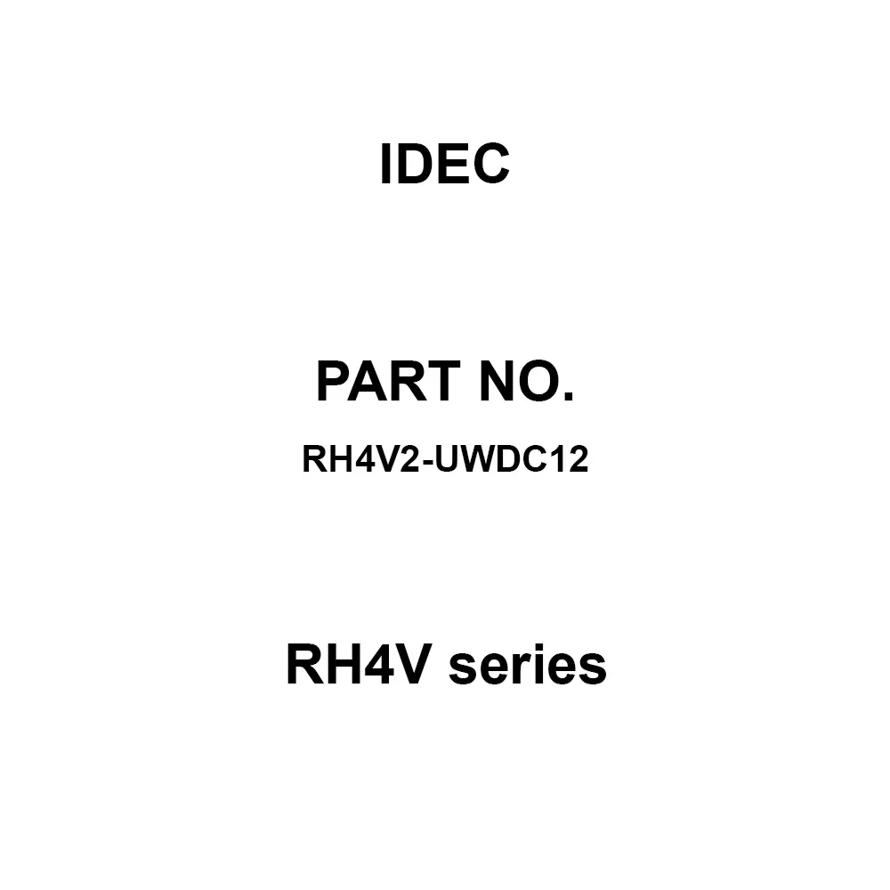 IDEC RH4V Series 4C Printed Circuit Board Terminal, RH4V2-UWDC12 (Pack of 10 Pcs)