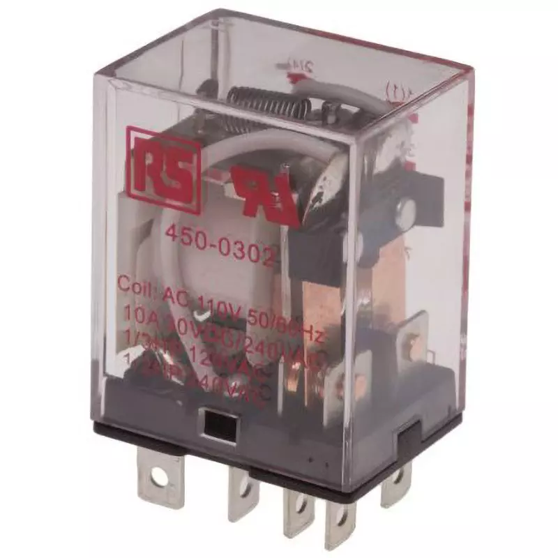 RS PRO Reed Relay Plugin AC 110 V Rated Coil Voltage, 450-0302