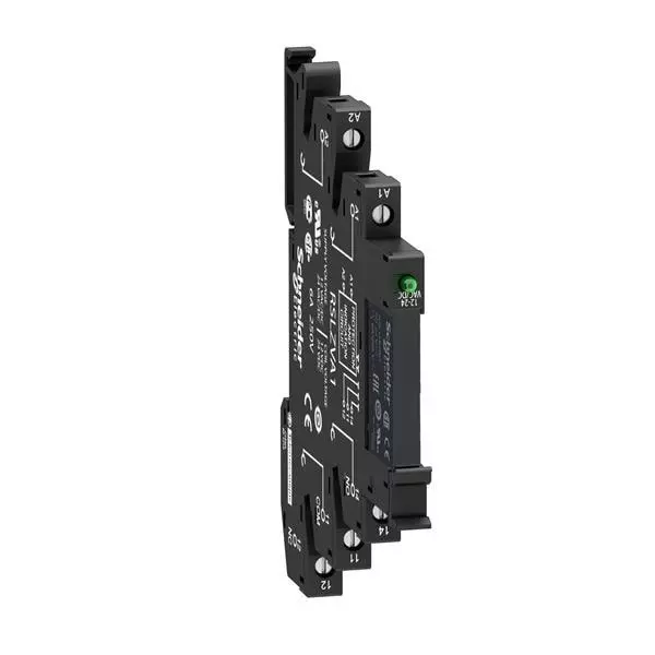 Schneider Electric Harmony Relay DIN Rail Mount 1 Form C (SPDT-NO, NC) 6 Amp 277 V AC, RSL1PVFU