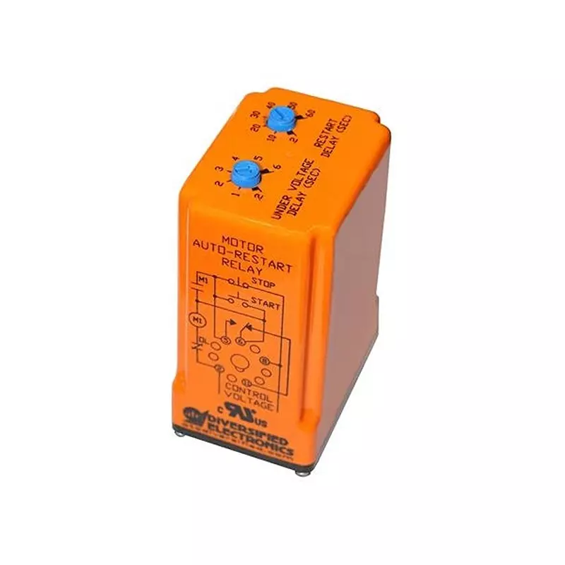 ATC Diversified Electronics Motor Auto-Restart Relay Socket Mount SPDT 10 Amp 120 V, MAR-120-ACAC
