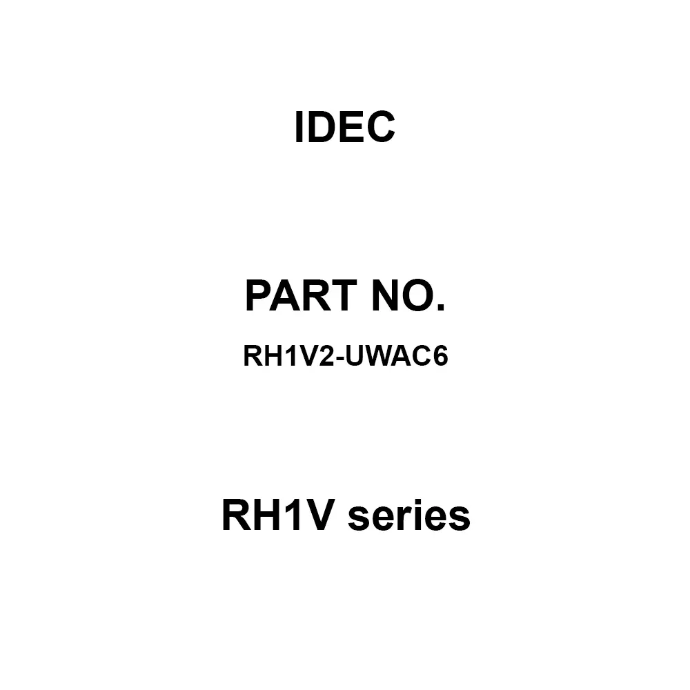 IDEC RH1V Series 1C Printed Circuit Board Terminal, RH1V2-UWAC6 (Pack of 10 Pcs)