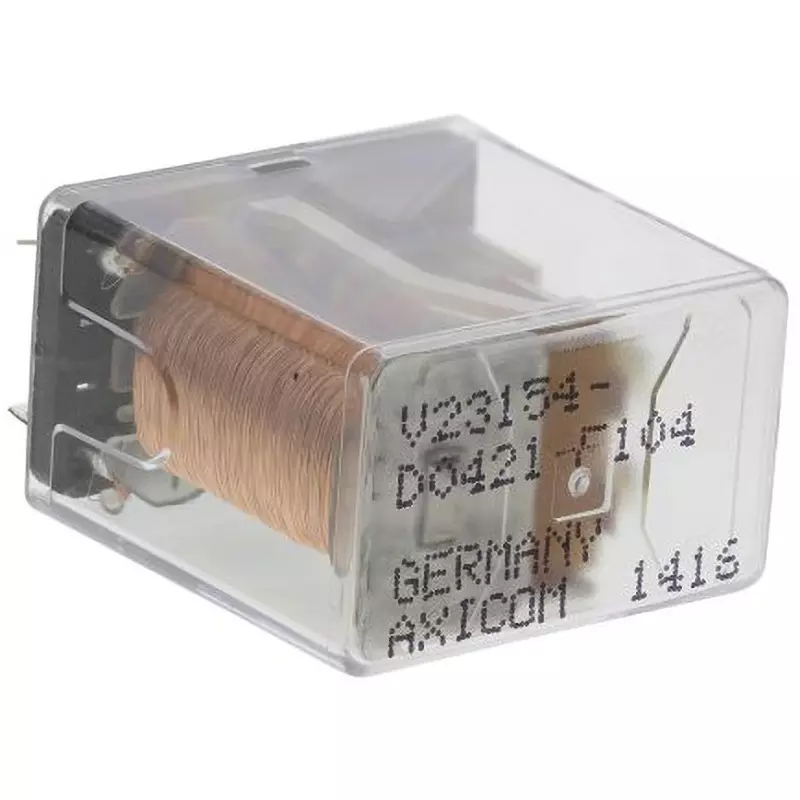 TE CONNECTIVITY Relay 2 Pole Terminal: 0.4 Amp Rated Current, V23154D 421F104 4-1393807-4