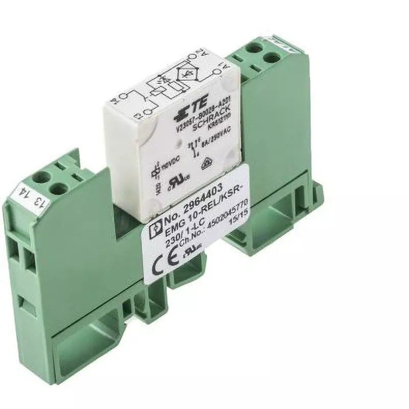 Phoenix Contact Relay IP20 (dust proof) Protection Class EMGREL Series DIN rail (position: any) Type of Sign, 2964403
