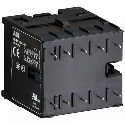 ABB Mini Contactor Relay DIN Rail Mount 3 NO, 1 NC 400 V AC, KC6-31Z-P-1.4